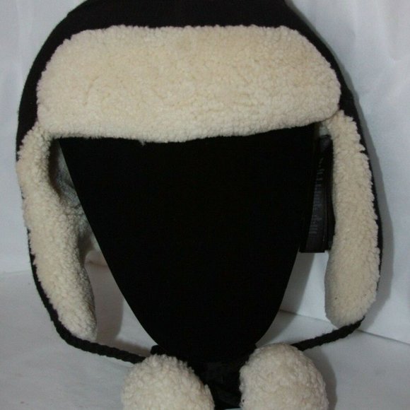 Coach Sheepskin Trapper Hat Black Retail 375.00 - Picture 1 of 8